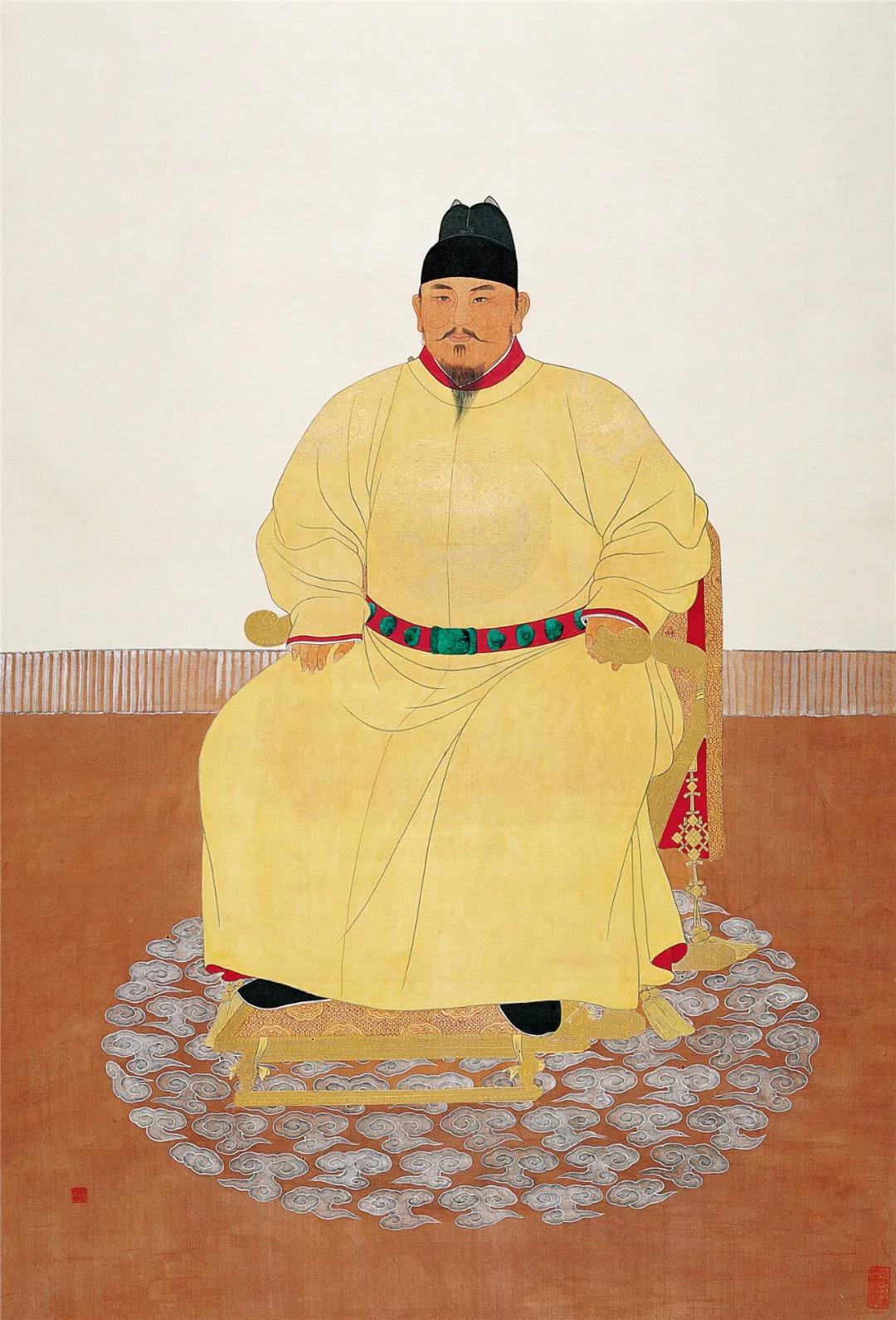 清 俞明 《明太祖朱元璋正形像》(来源:中国国家博物馆)